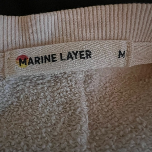Marine Layer cream rust brown ombre California sweatshirt sz M beachy - Picture 3 of 7